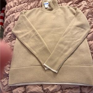 J. McLaughlin Tan Turtleneck Sweater - cashmere